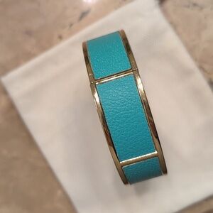 J Crew Teal + Gold Bangle
